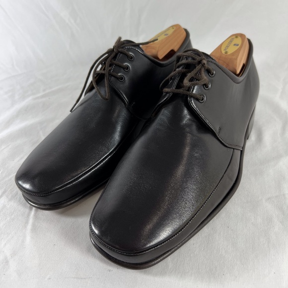 BALLY Brenzo Brown Leather Lace Up Dress Shoes Made in Switzerland Marked as 7US - Picture 3 of 14